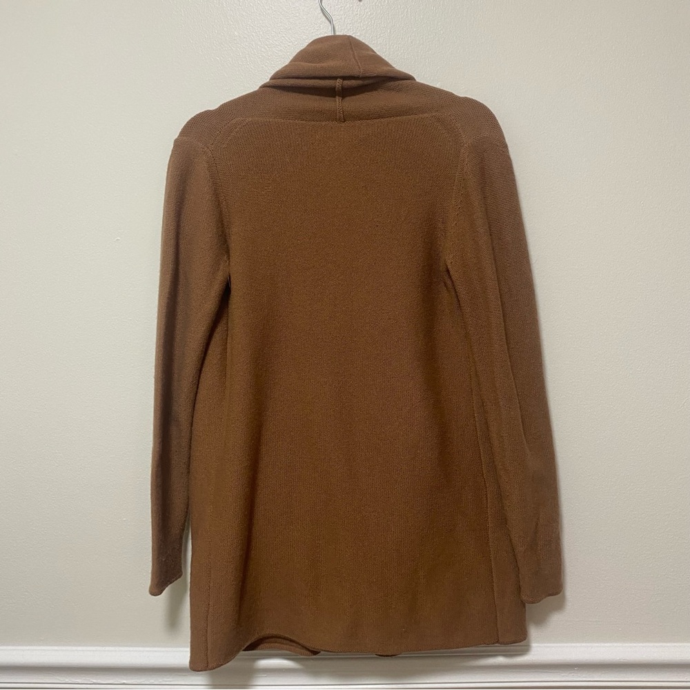 Aritzia Babaton Beekman Cashmere Wool Cardigan Size Small Camel Brown - Picture 7 of 7